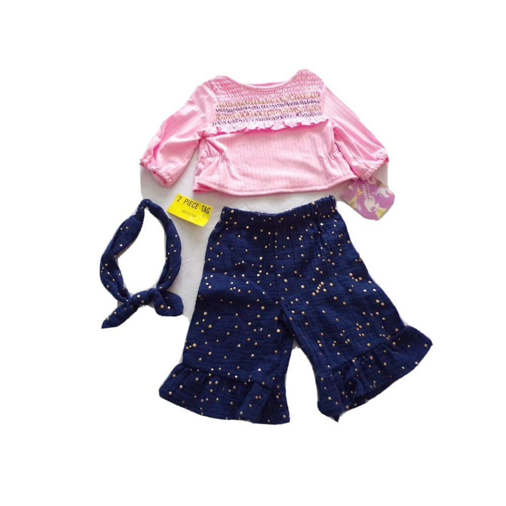 Blueberri Boulevard 3 pc Outfit Infant 12 Months--Skirt, Top, Headband NWT